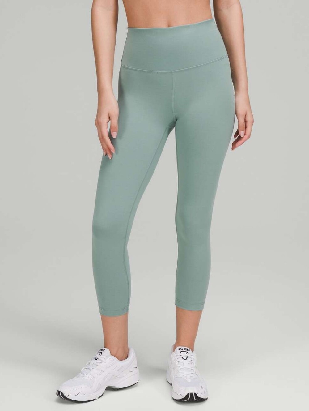 Lululemon Wunder Train High Rise Crop 23" Misty Glade Size 4 Gym Yoga Workout